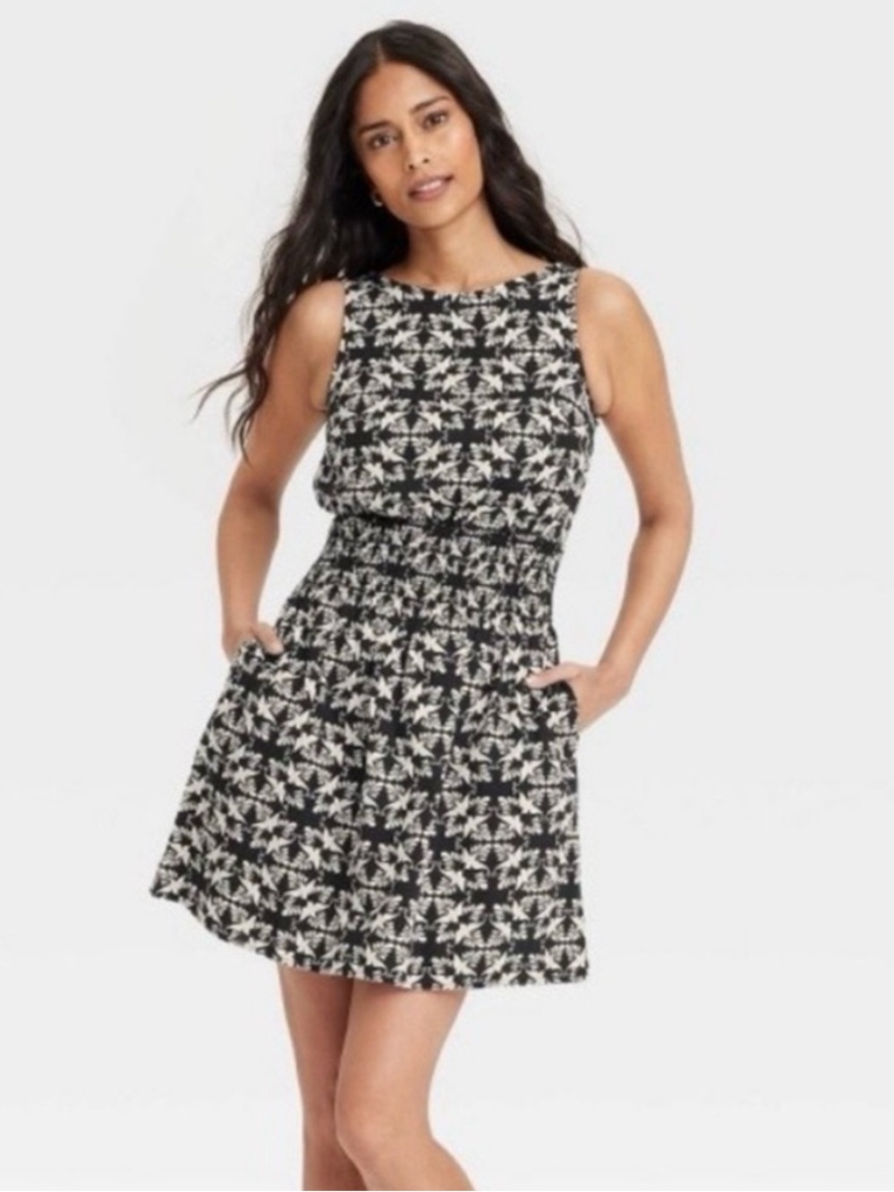 Black & White Bird Dress